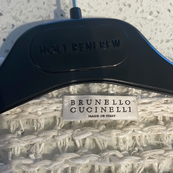 Brunello Cucinelli V neck Sequined knit Crop Top - Picture 9 of 14